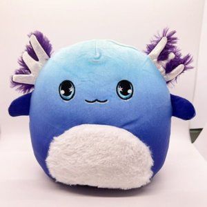 8" Squishmallows Axolotl Blue Mystery Squad Series 2 Bag Plush Pre-owned